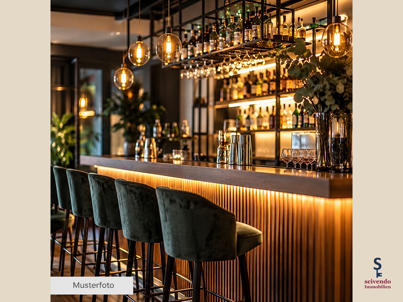 02_Musterfoto_Bar Etablierter Gastronomiestandort zur Pacht: Für erfahrene Gastronomen oder solche, die es werden wollen